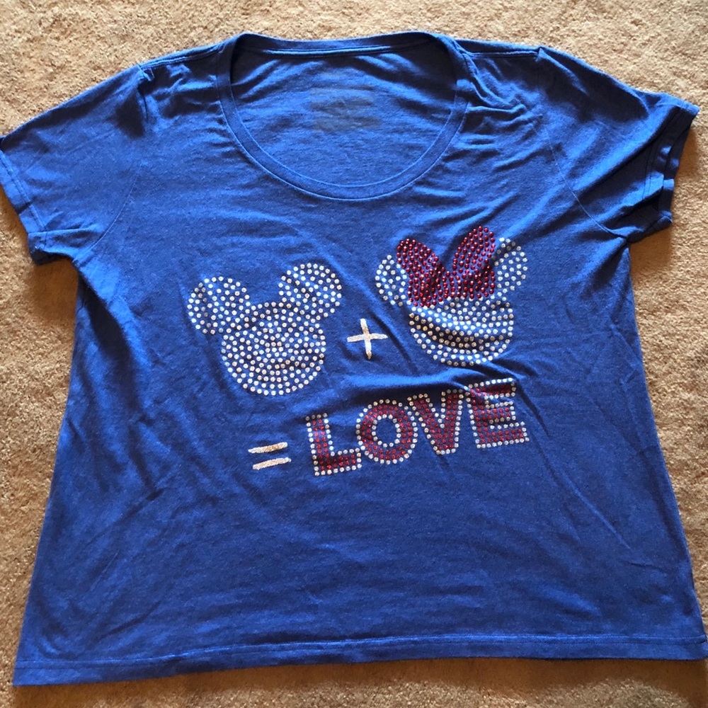 Disney Mickey + Minnie women’s shirt. 2XL